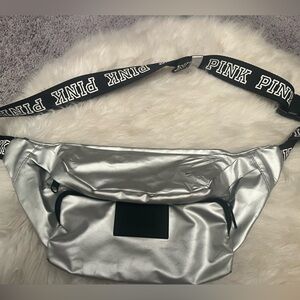Silver Victoria Secret belt bag